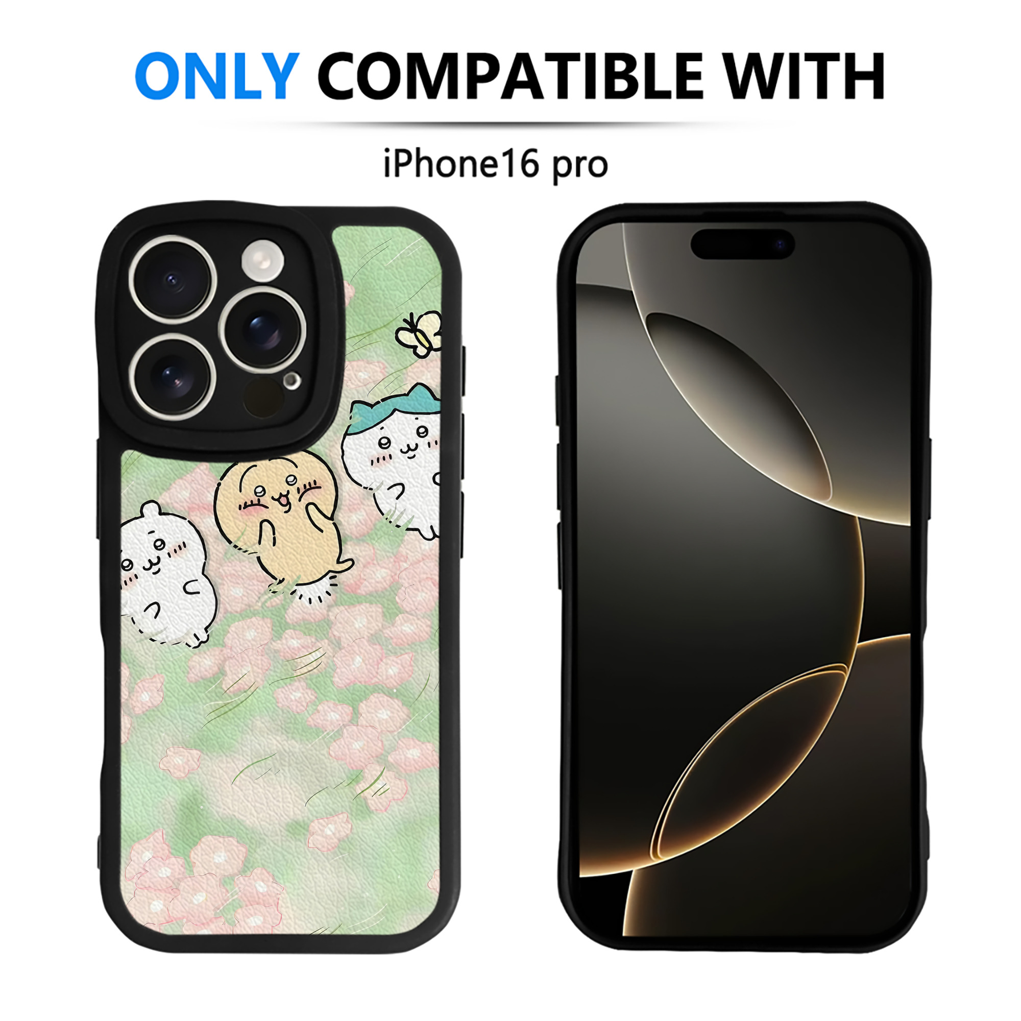 （画像用） ちいかわ Chii-kawa 【iPhone 16シリーズ対応】シリコンスマホケース（レザー調） 材質：シリコン